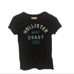 Hollister Cap Sleeve Top Tee Shirt Navy Blue Small